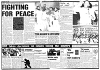 Fighting for peace