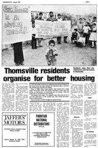 Thomsville residents organise for better housing