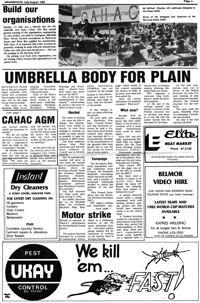 Umbrella body for plain