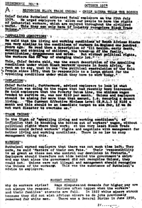 Isisebenzi October 1974