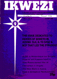 Ikwezi Volume 2 No 3 August 1976