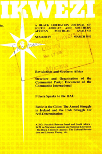 Ikwezi Number 19 March 1982