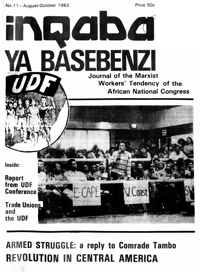 Inqaba ya basebenzi Number 11 August - October 1983