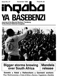Inqaba ya basebenzi Number 27, November 1988