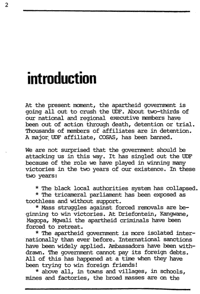 Introduction - Isizwe Volume 1 Number 1 November 1985