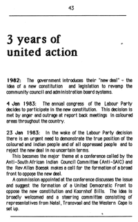 3 years of united action