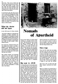 Nomads of apartheid