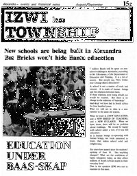 Izwi lase Township August 1983
