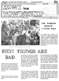 Izwi lase Township December 1983
