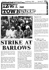 Izwi lase Township July 1983