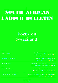 South African Labour Bulletin Volume 7 Number 6 and 7 April 1982