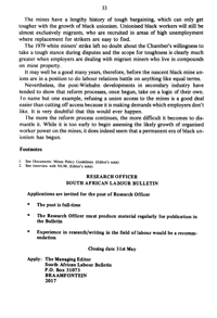 Advertisement: Post for Research Officer SALB