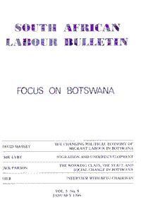 South African Labour Bulletin Volume 5 Number 5 January 1980