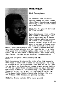 Interview: Cyril Ramaphosa