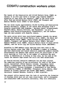 COSATU construction workers union
