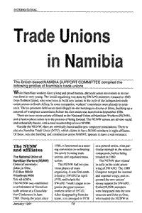 Trade unions in Namibia