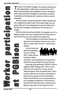 Worker participation at PG Bison