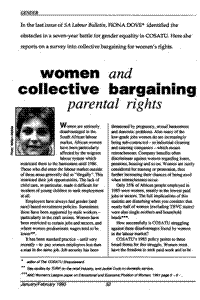 Women and collective bargaining: parental rights