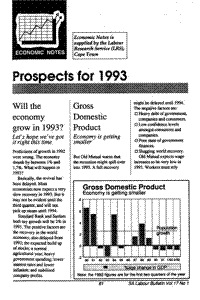 Prospects for 1993