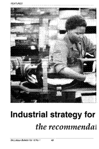 Industrial strategy for Africa: the recommendations of the ISP