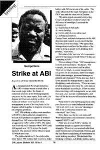 Strike at ABI