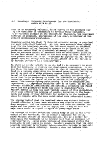G.G Maasdorp: Economic development for the homelands. SAIRR 1974 R1.25