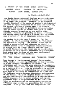 A review of the Trade Union Industrial Studies Series (Society of Industrial Tutors, Arrow Books, London 1975)