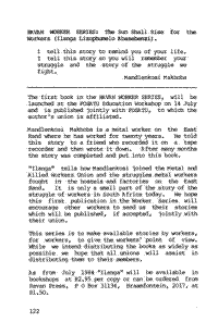 Ravan Worker Series: The Sun Shall Rise for the Workers (Ilanga Lizophumelo Abasebenzi).