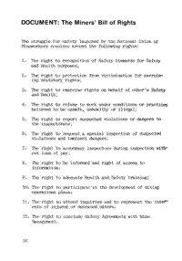 Document: The Miner`s Bill of Rights