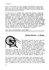 British miners - a reply
