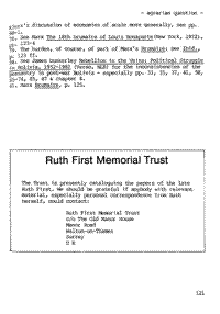 Ruth First Memorial Trust