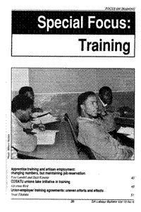 Special focus: Training