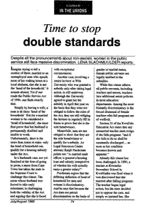 Time to stop double standards