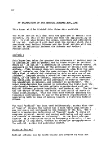 An examination of the Medical Schemes Act, 1967