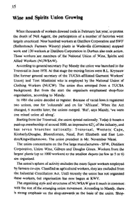 Wine and spirits union growing