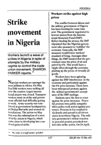 Strike movement in Nigeria