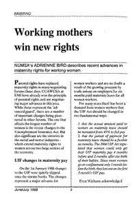 Working mothers win new rights