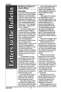 Letters to the Bulletin