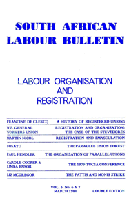 South African Labour Bulletin Volume 5 Number 6 March 1980