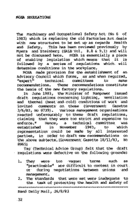 MOSA regulations