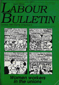 South African Labour Bulletin Volume 14 Number 4 October 1989