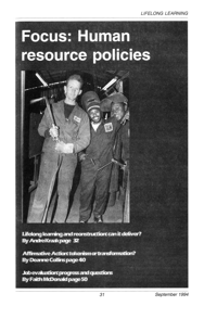 Focus: Human resource policies