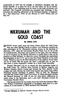 Nkrumah and the Gold Coast