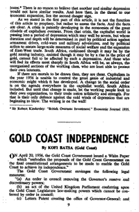 Gold Coast independence