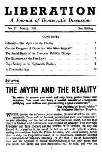 Editorial: The myth and the reality