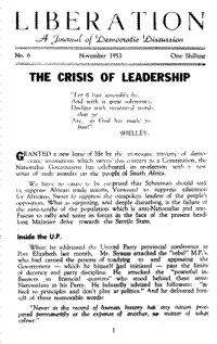 The crisis of leadership