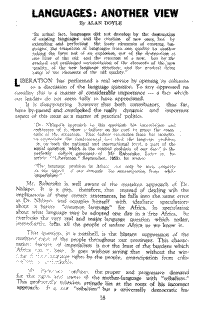 Languages: another view