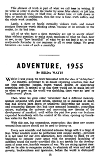Adventure, 1955