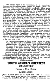 South Africas greatest daughter: homage to O