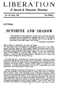 Editorial: Sunshine and shadow